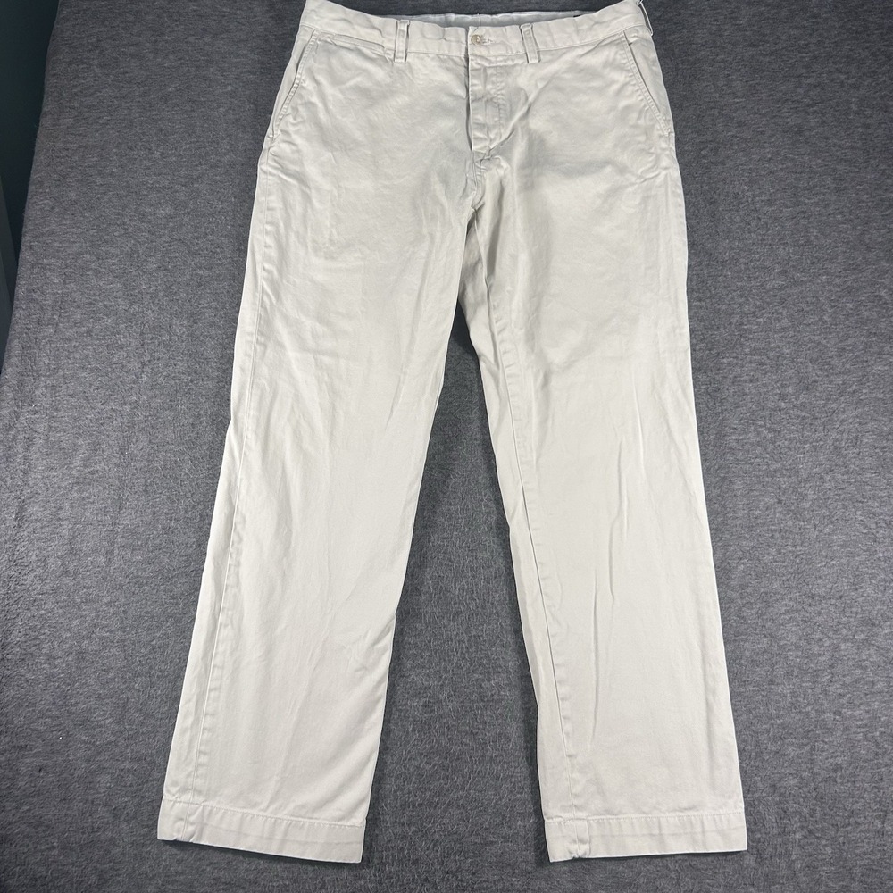 Polo Ralph Lauren Pants Mens 36x32 Khaki Polo Chino Classic Fit Golf Preppy‎